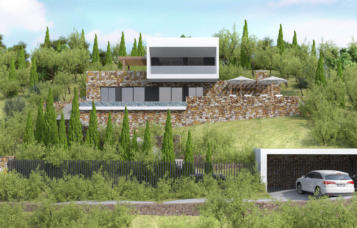 Проект дома на склоне в Ялте