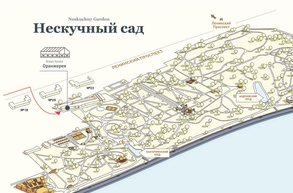 Нескучный сад карта