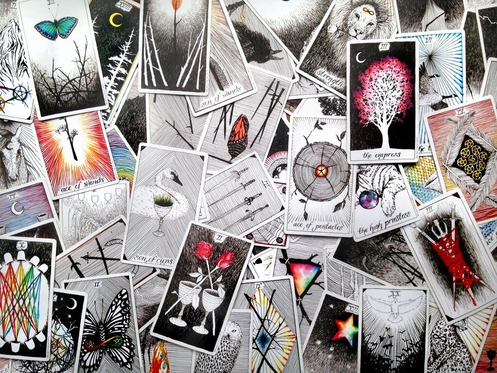 Таро "Дикое неизведанное". Фото принадлежит своему создателю.