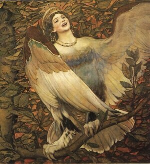 В. М. Васнецов. Сирин и Алконост. Песнь радости и печали. 1896. Фрагмент