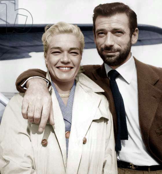 1956 год Симона со своим мужем Ивом Монтаном