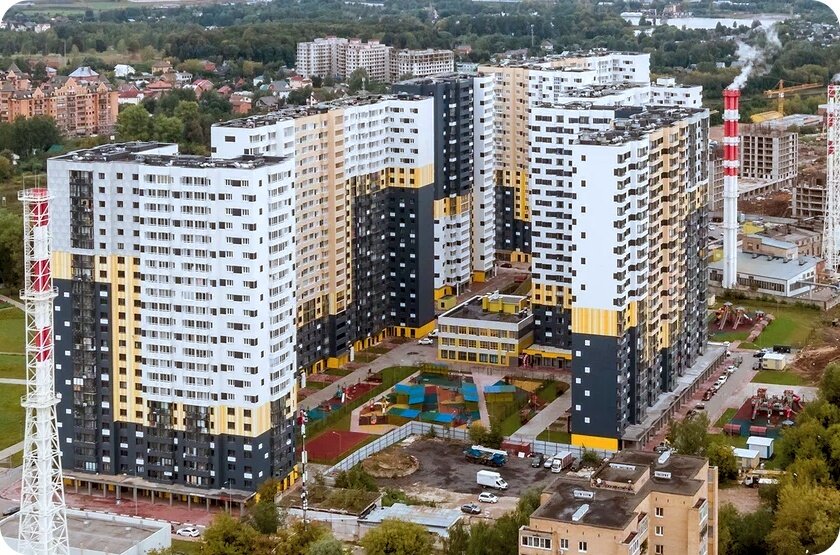 ЖК «Бригантина» — аэросъемка Новострой-М