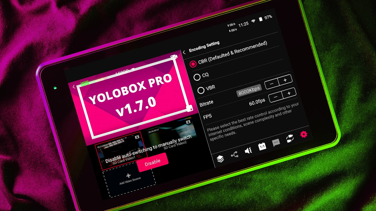 YoloBox Pro - это универсальное решение для создания живых видеоматериалов