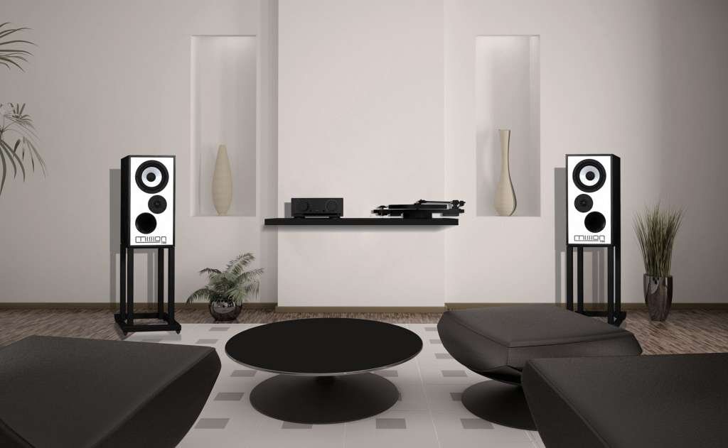 Новые Mission 700 в отделке ореховым шпоном на согласованных подставках