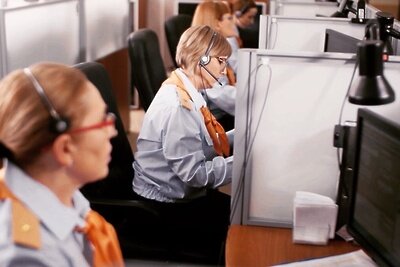    Сотрудники системы 112 Московской области во время работы ©Пресс-служба системы-112 Московской области