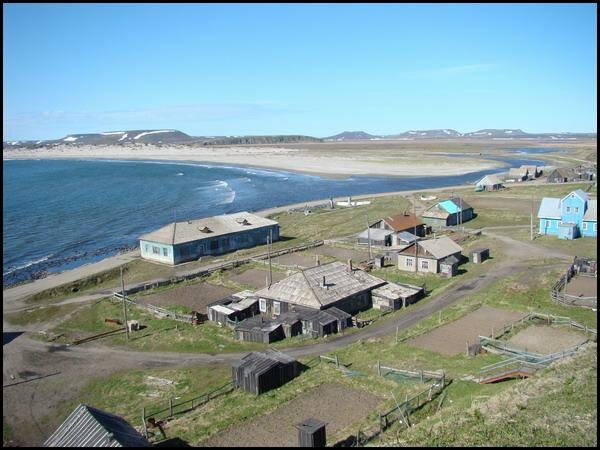 Часть села Никольское в хорошую погоду