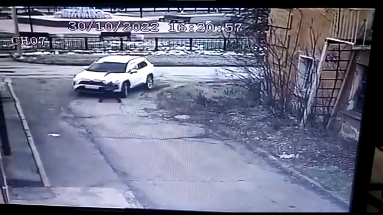 Момент наезда автомобиля депутата Сергей Мамонтов на ребенка