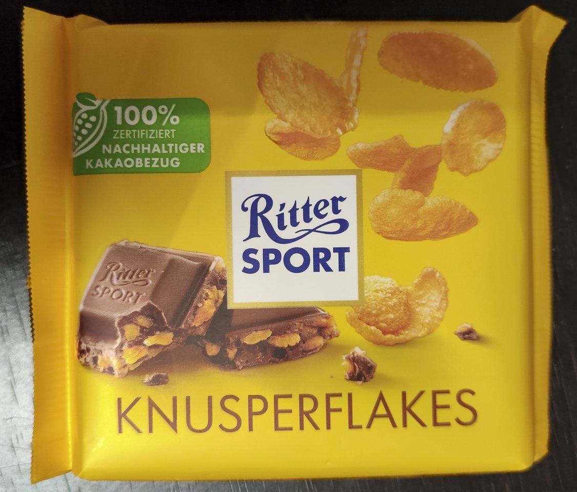 Шоколад Ritter Sport овсяное печенье с йогуртом 100г