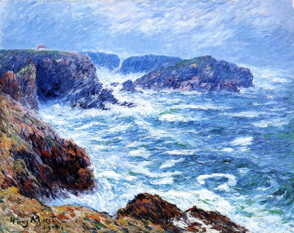 Остров в море картина