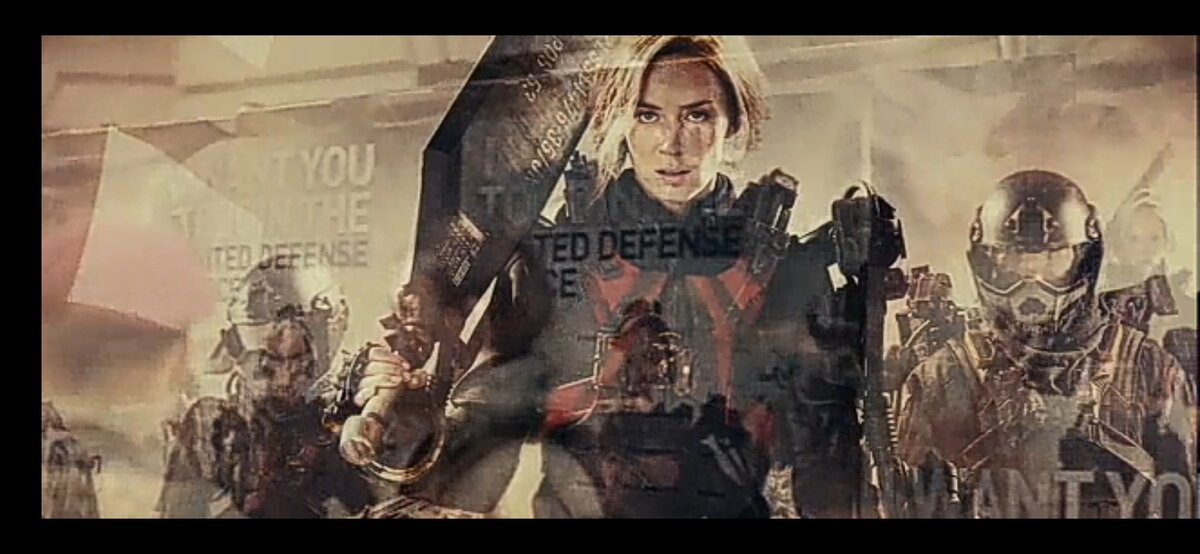 Вдохновляющий на победу против инопланетян постер.