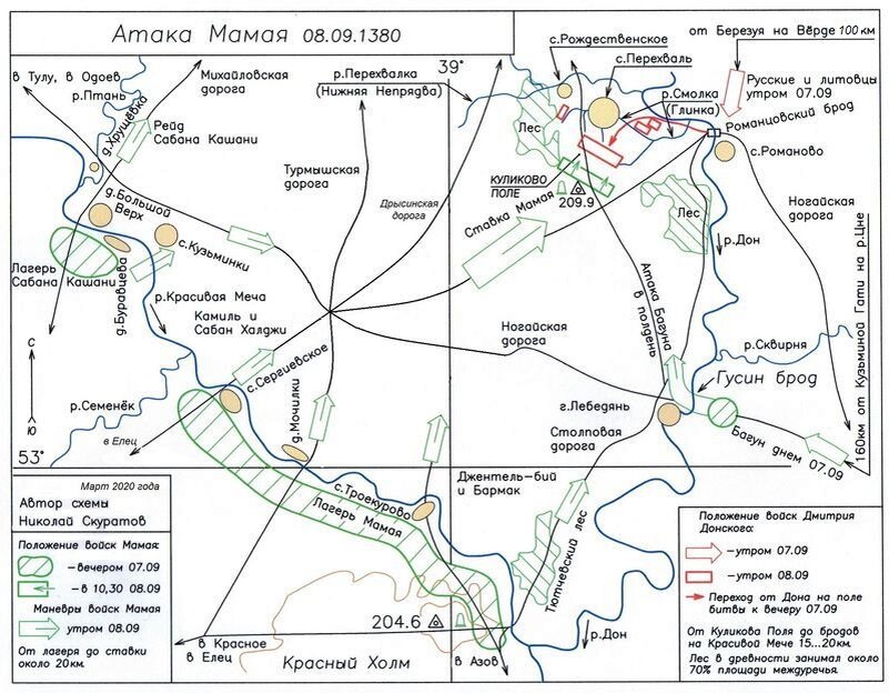 Куликово поле где карта