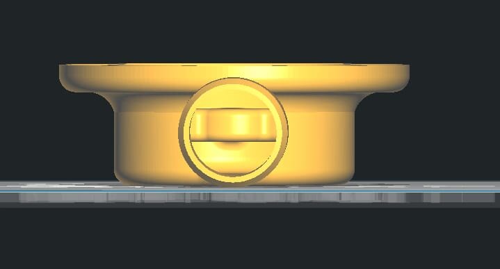 изначально планировался плоский слив, но высота позволила сделать круглый