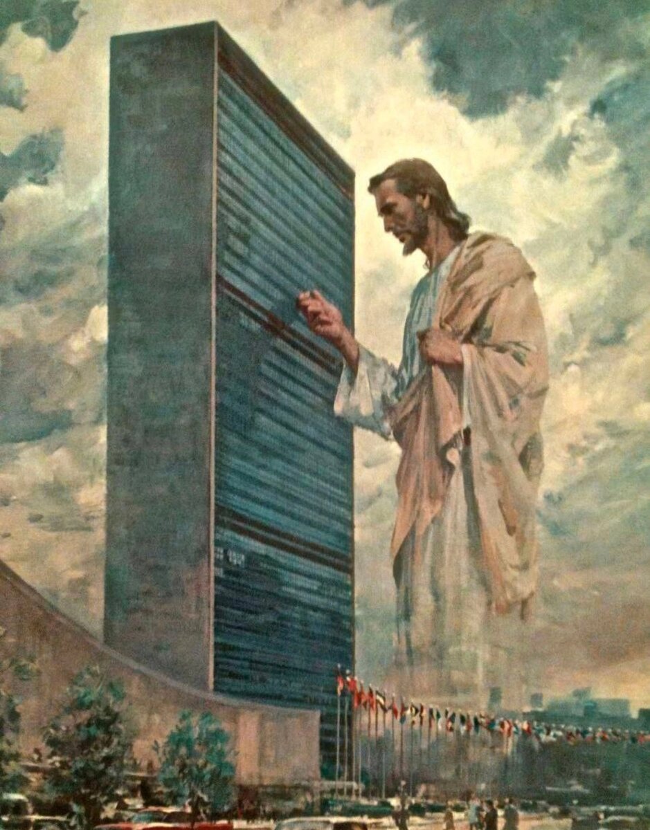 Иисус стучит в двери ООН. Яндекс.Картинки