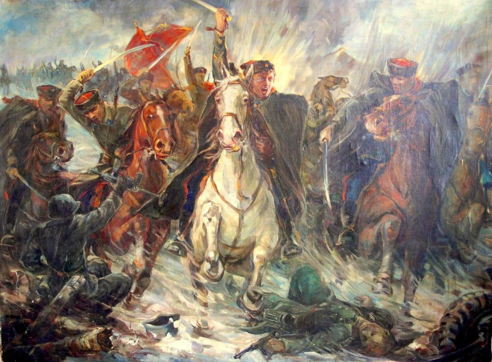 Астахов Борис Мефодьевич (1918-1998). Атака. 1970. Источник: Интернет