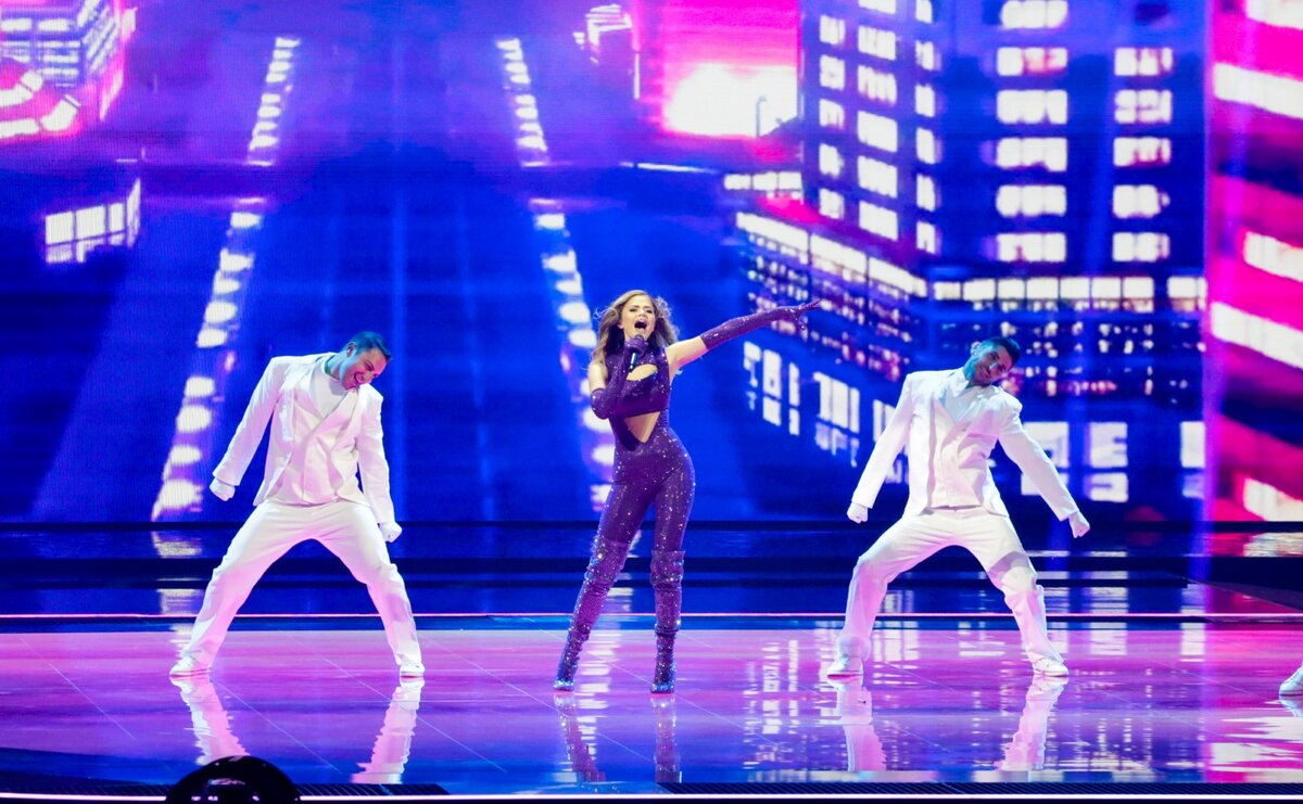 Номер Греции. Скриншот с трансляции Первого канала