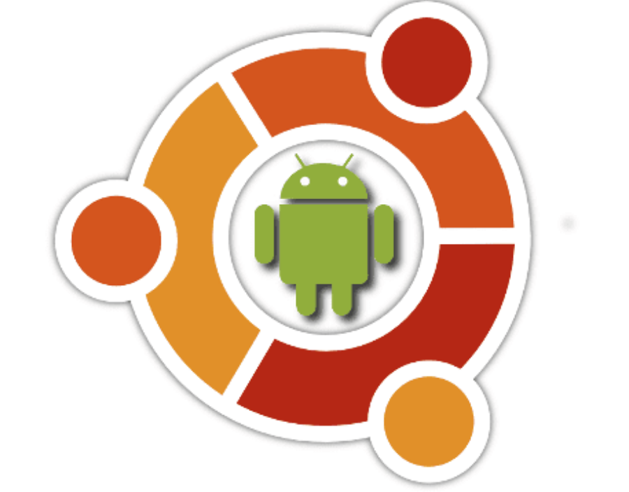 Linux android. Ubuntu Android. Ubuntu for Android. Разработка в андроид студии логотип красный.