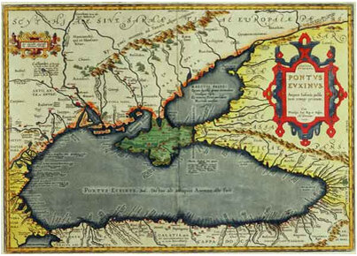 Древняя карта Черного моря