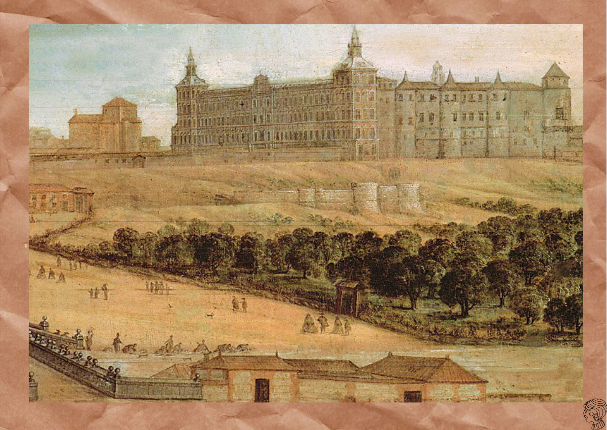 Королевский дворец на гравюре