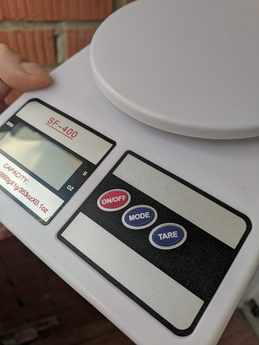 Внешняя панель весов