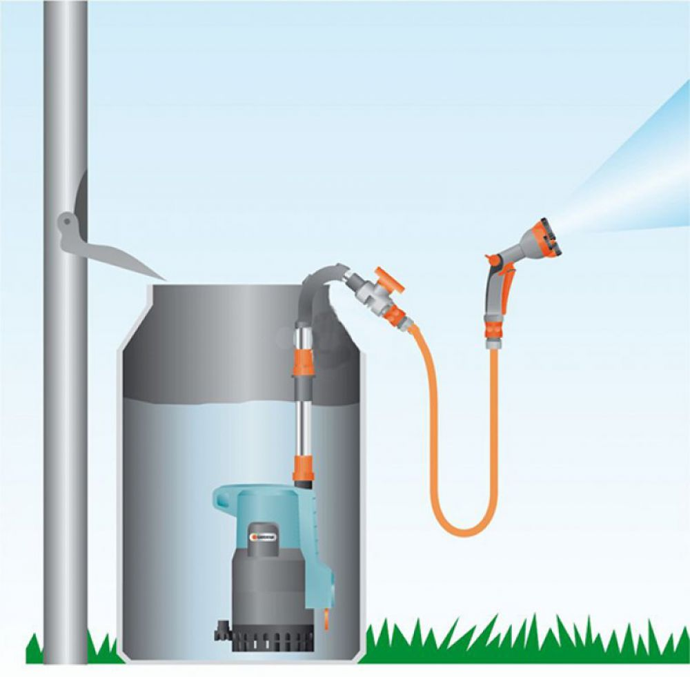 Насос огород погружной полив. Насос для резервуаров с дождевой водой 4000/2. Gardena 4000/2. Насос Gardena 4000/2 Classic. Бочковый насос насос для полива из бочки Gardena 4000/2.