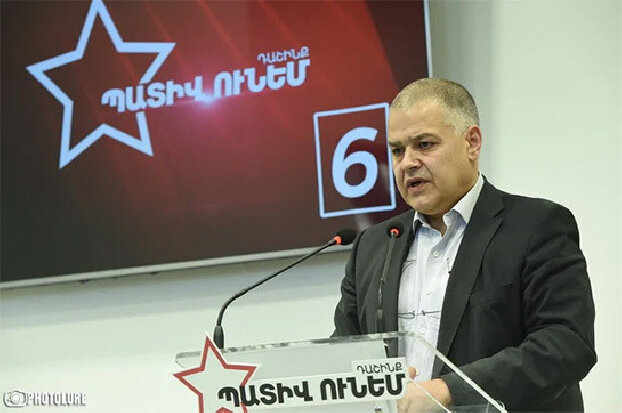 экс-министр юстиции Армении, начальник избирательного штаба блока “Честь имею” Давид Арутюнян