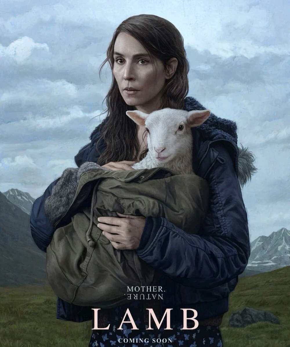 Постер исландского фильма ужасов «Агнец» с Нуми Рапас в главной роли 