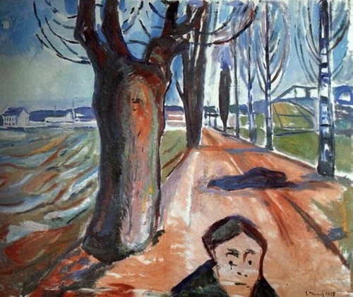    Эдвард Мунк. Убийца в переулке. 1919