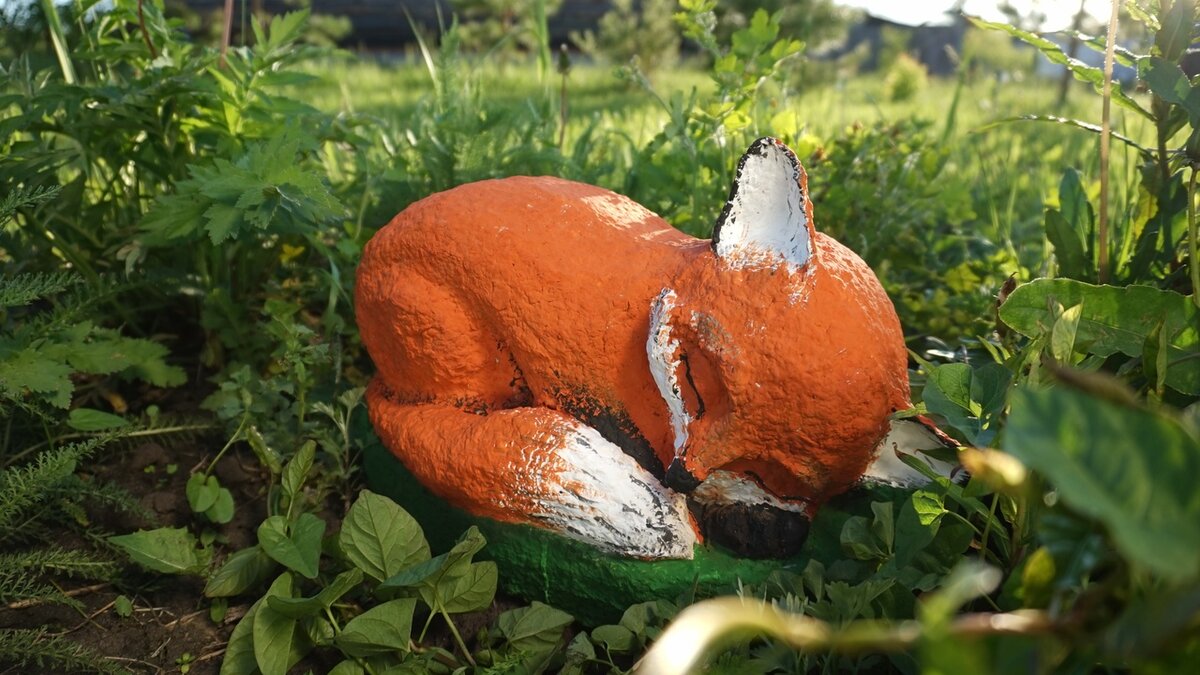 Садовые фигурки из папье маше