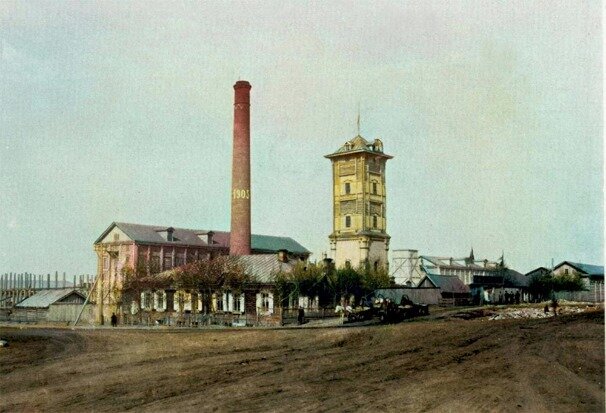 Новониколаевск. 1910 год. Мельница Алтайской фабрично-промышленной компании.