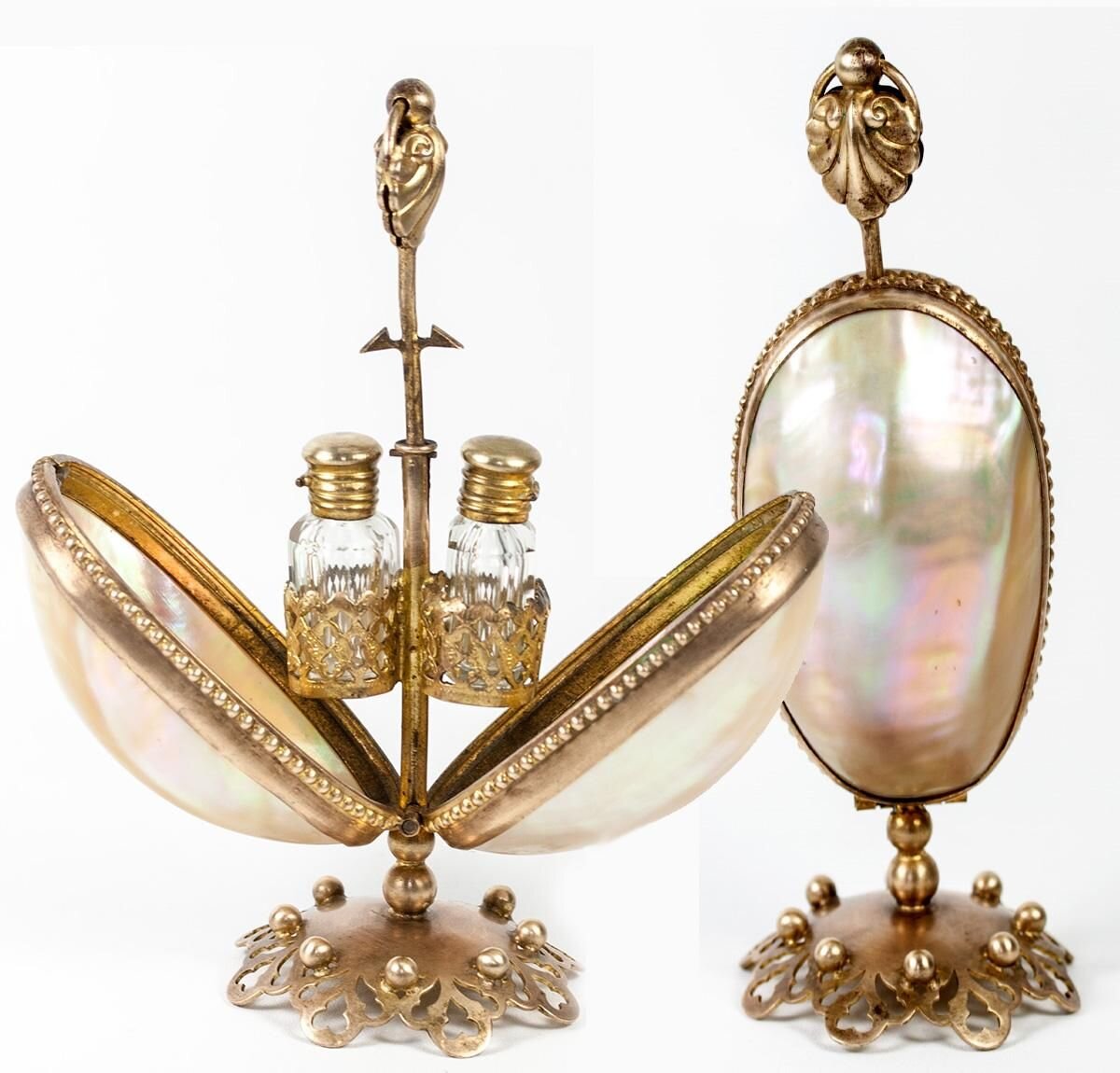 Механическая шкатулка для парфюма. Середина XIX века