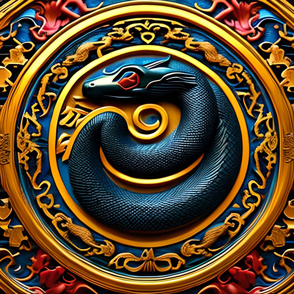Знак зодиака змея. Змея нейросеть. Символы Китая. Змей знак зодиака.