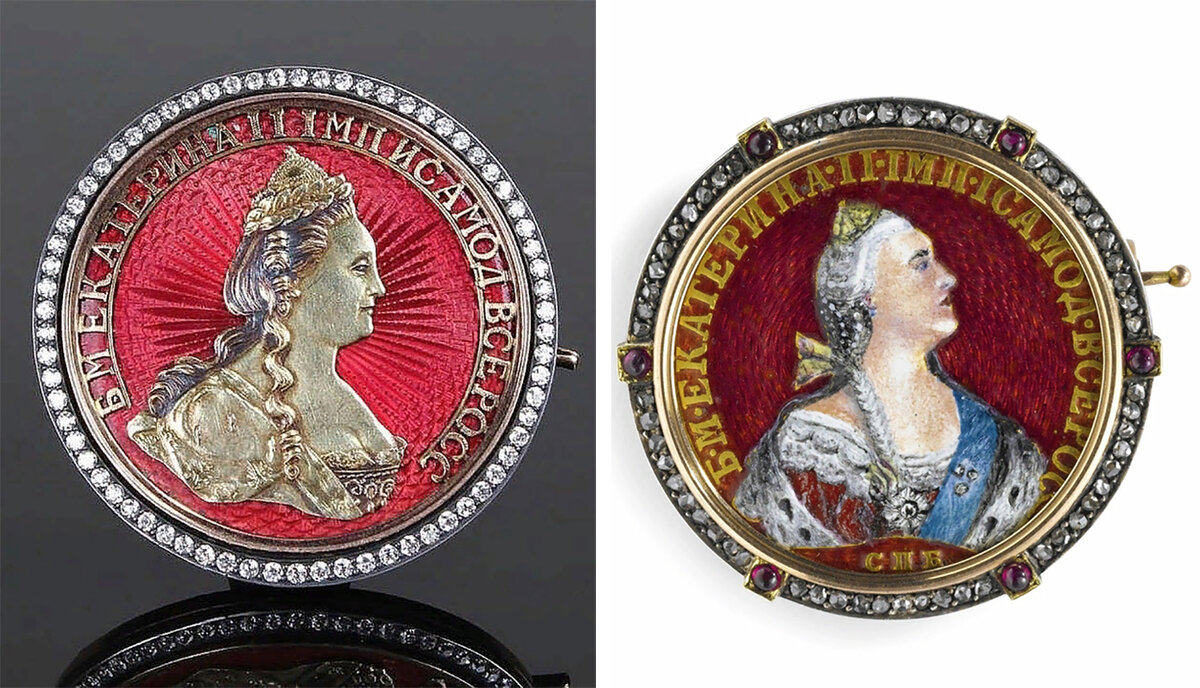 Броши монет винтажные. Обрамление монеты. Викторианский стиль аксессуары. M theresia d g монета в броши и портрет выбитый на обратной стороне. 18kt.