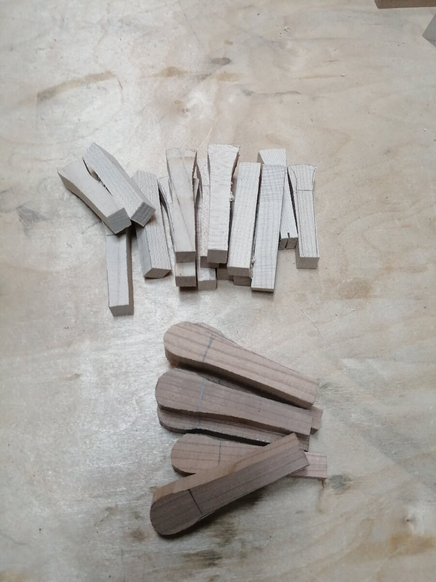 Заготовки на колки из клена и вишни