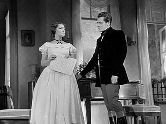 Валентина Калинина и Анатолий Вербицкий. Кадр из спектакля «Дворянское гнездо»