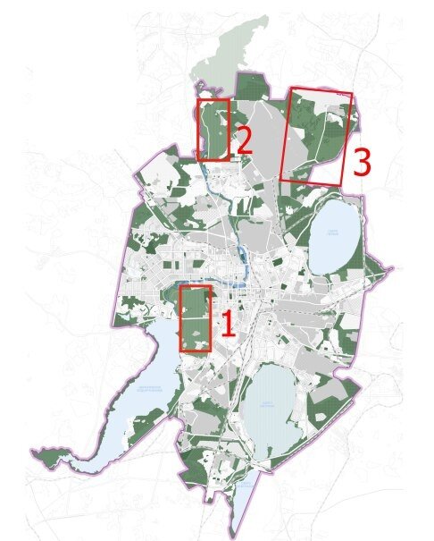 Челябинский городской бор карта