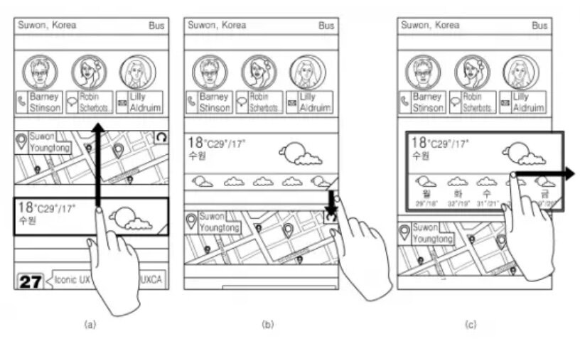Новый интерфейс получил название Iconic UX. Он будет поддерживать работу в многооконном режиме, а основным элементом управления в нём будет свайп. На данный момент это практически всё, что известно о Iconic UX — ни данных о дате выхода, ни о какой-либо конкретике в патенте упоминаний нет.