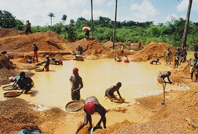 Добыча гранатов в Африке