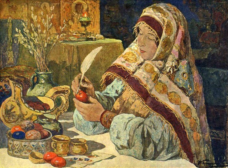 И. С. Горюшкин-Сорокопудов, Канун Пасхи в старину.