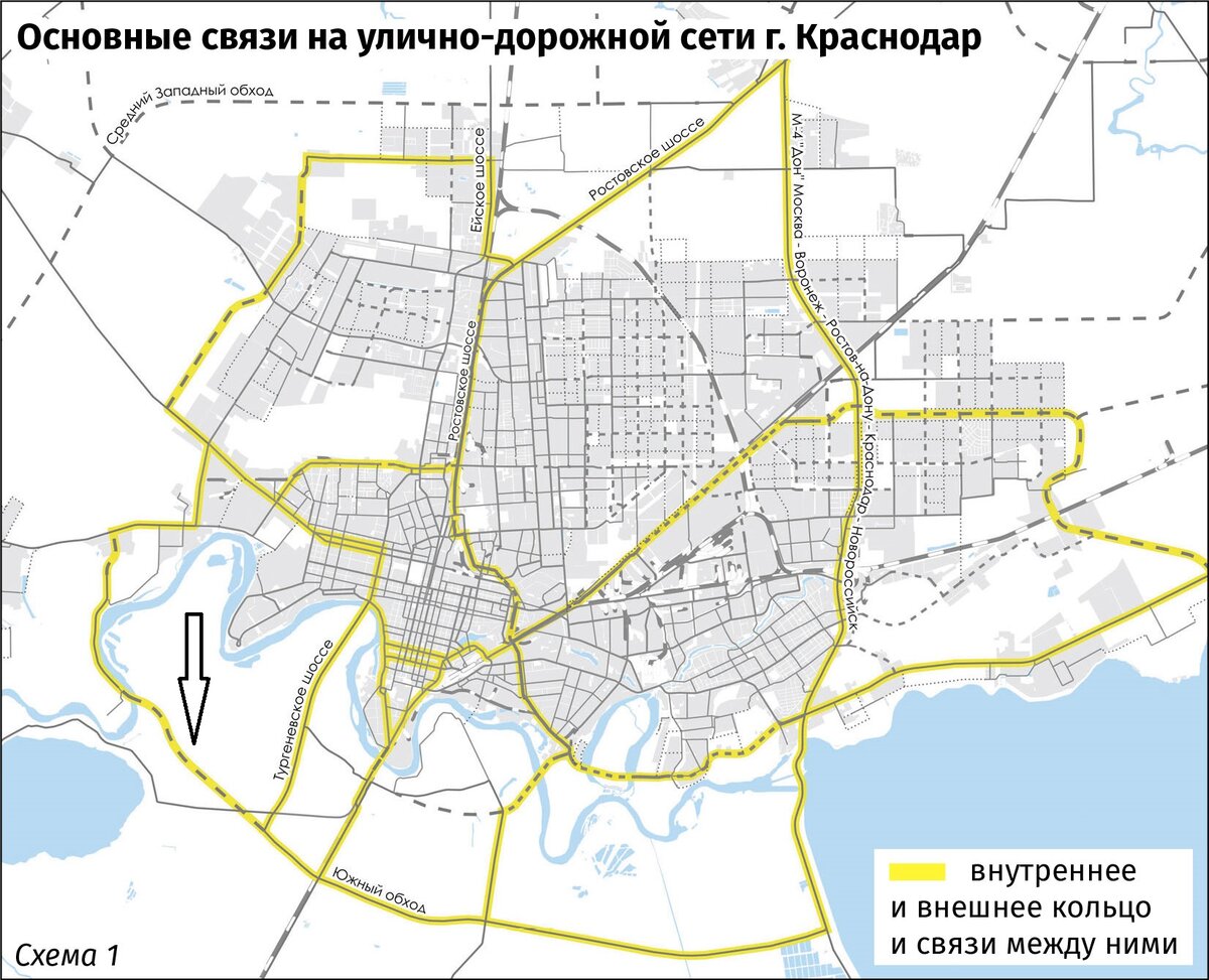 Карта юг краснодара