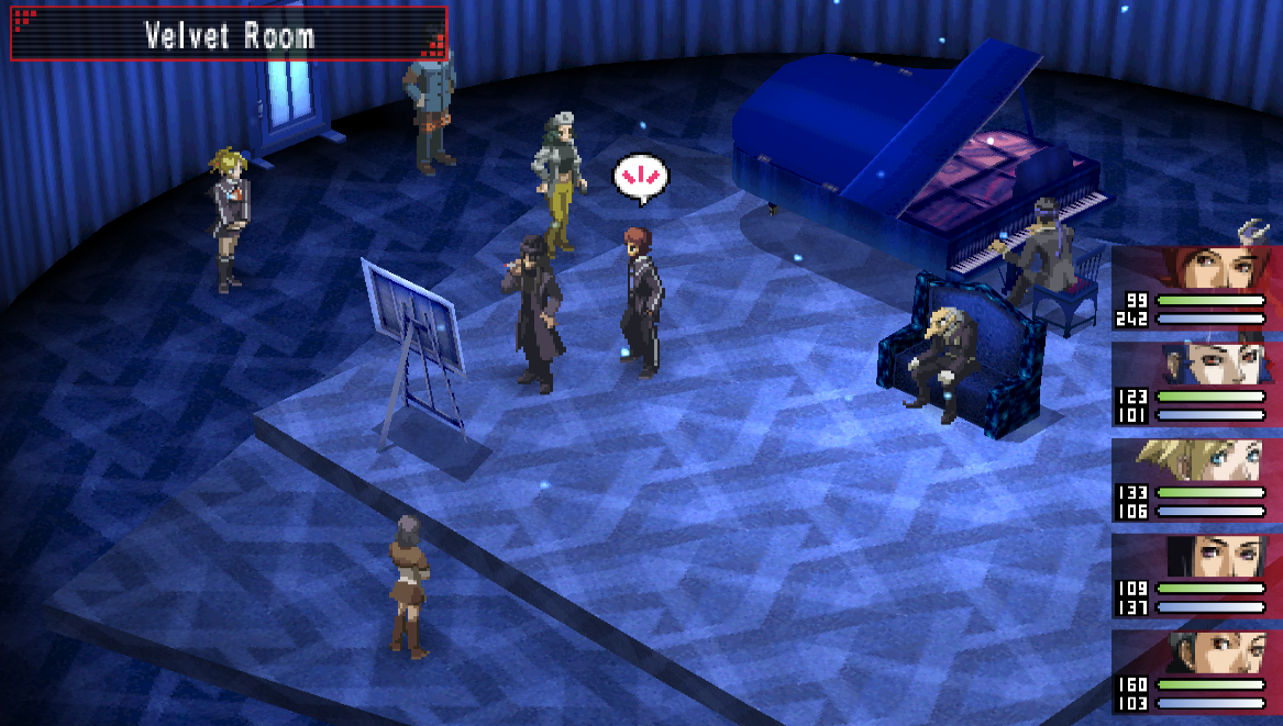 Persona 2: Innocent Sin. В Revelations: Persona и в Persona 2: Eternal Punishment, в целом, выглядит также