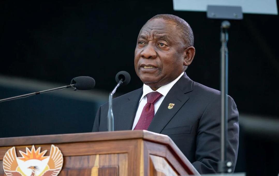 Президент ЮАР Сирил Рамапоса © EPA-EFE/YESHIEL PANCHIA / POOL