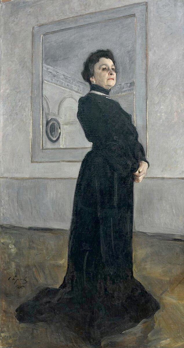 Серов, портрет Ермоловой, 1905 г. Платье сшито Надеждой Ламановой