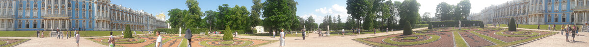 круговая панорама Екатерининского дворца и парка