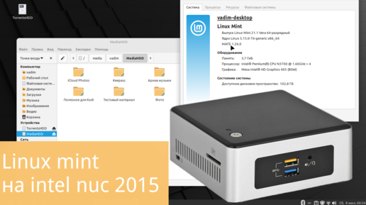 Linux mint 21 на pentium n3700 + 4 gb озу(intel nuc 2015) - для домашнего применения годен?