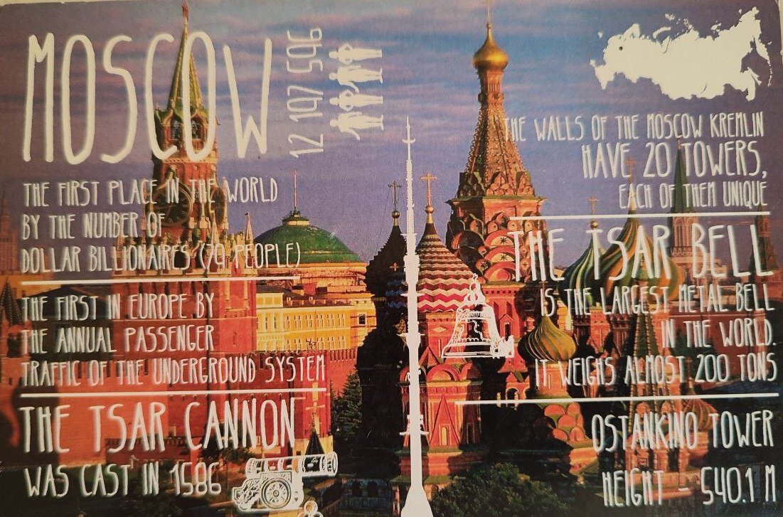 фото автора канала. Открытка, полученная мной