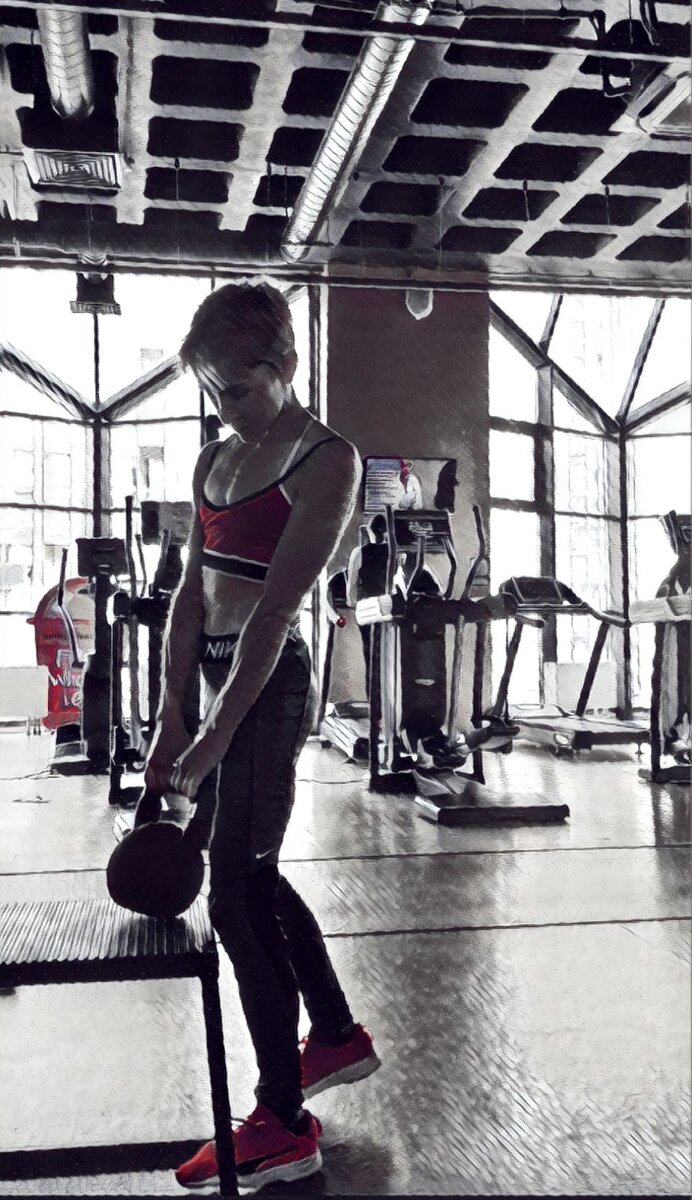 Фото с тренировки автора 