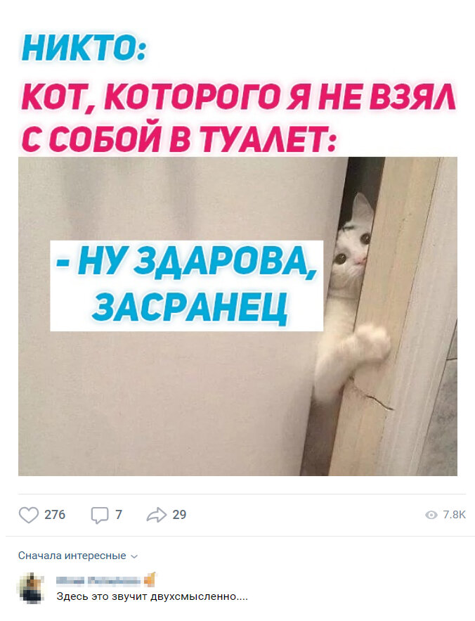Моя же кошка тоже ломится в туалет, если  не закрыть дверь полностью.