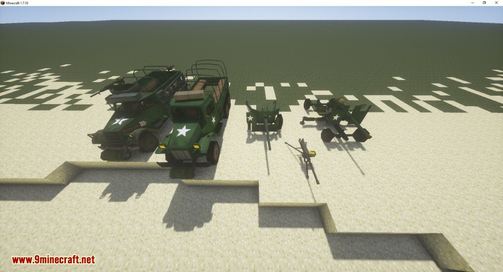 американская колесная техника и орудия