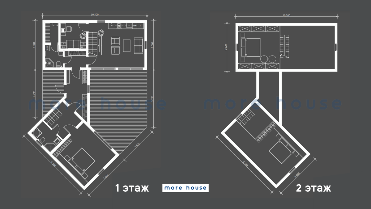 Сдвоенный дом - Проект №2 More House.