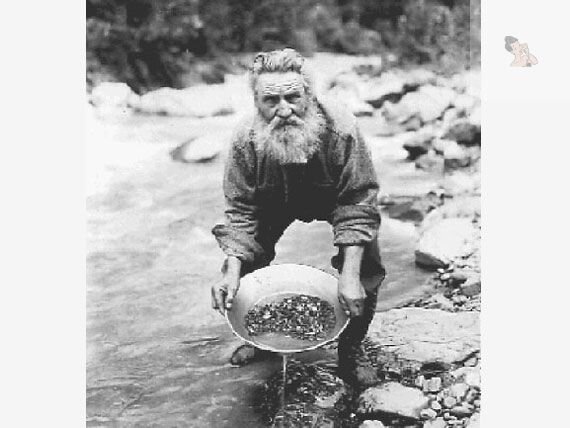 Егор Лесной со своим "уловом". Фото 1828 года. 